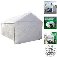 Durable White Canopy Sidewalls for 10x20 Carport - Enhanced Protection & Style