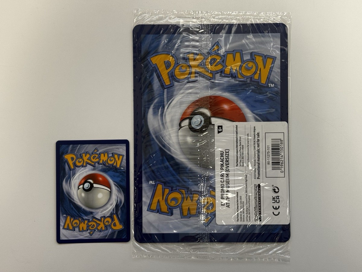 【新品未開封】 Pikachu at the Museum 2枚セット UK Exclusive Pikachu At The Museum JUMBO Mega Evolution Promo