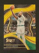 Jaylen Brown 2023-24 Select Basketball Gold Glitter SSP Courtside Celtics 222