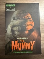 NECA TMNT Michelangelo Mummy Universal Monsters Figure READ