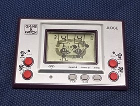 Nintendo Game & Watch Judge IP-05 Purple Wide Screen Tested