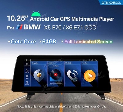 XTRONS QTB10X5CCL AUTORADIO GPS BMW X5 E70 X6 E71 Android 14 WIFI CCC CARPLAY