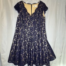 Eliza J Women's Navy Lace Dress 16W