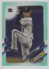 2021 Chrome NPB Nippon Professional Baseball Aqua Refractor Taisuke Yamaoka 10ua