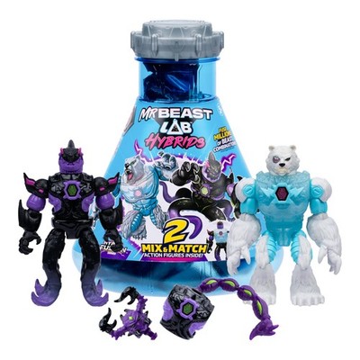 MrBeast Lab Hybrids Multi Pack, Reveal Different Hybrid 4 inches, Multicolor 
