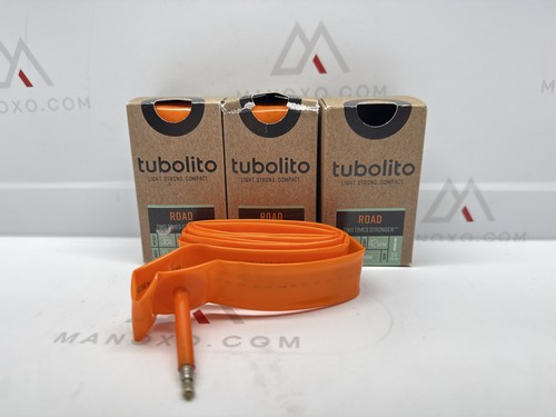 Pack of 3 Tubolito Road 700C x 18-32mm Tube, 42 mm Presta Valves | Light, Strong