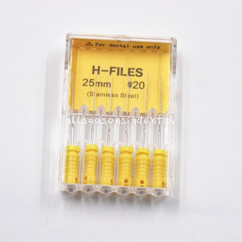 Dental Stainless Steel Endodontic Root Canal H/K/R Files 21/25/31mm Hand Use - Picture 32 of 49