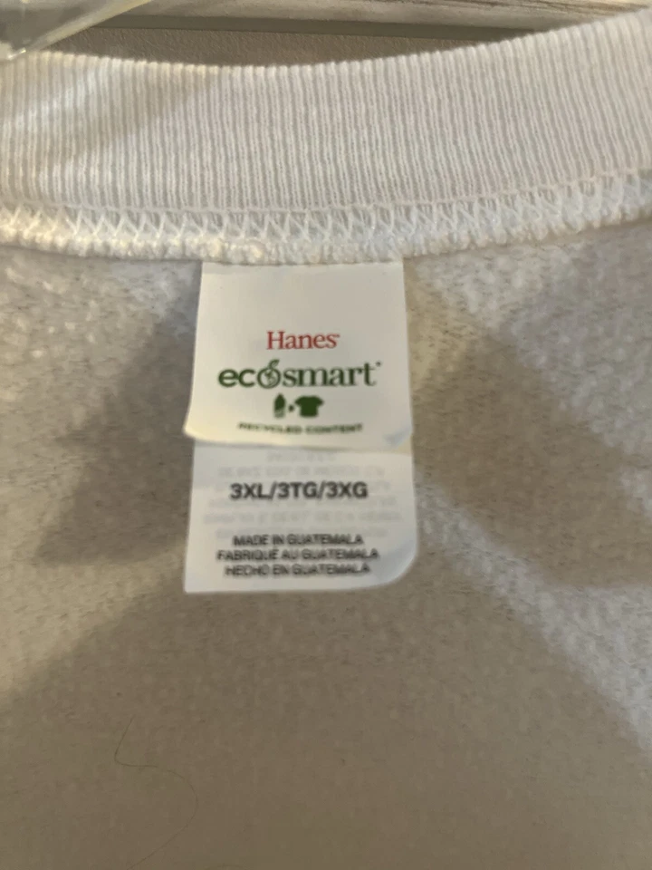 Christmas In July! Hanes women’s 3Xl Plus Size Christmas Sweatshirt White - Image 2 of 2