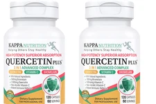 Kappa Quercetin Plus 1000mg Vitamin C Bromelain 120 Caps 2 Pack Immune Support