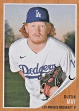 2021 Topps Archives 1962 Retro Dustin May 69 Los Angles Dodgers nm/mt