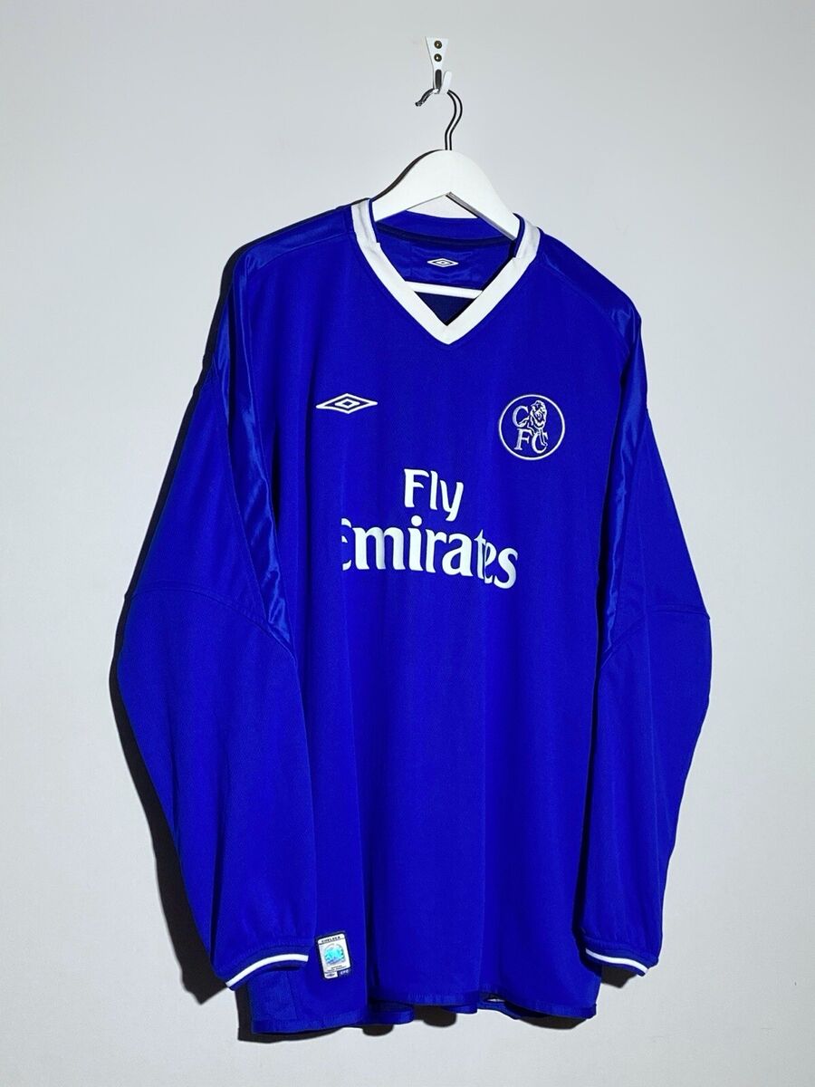 Vintage Umbro FC Chelsea 2003 - 2005 Home Long Sleeve Soccer Vintage Umbro FC Chelsea 2003 - 2005 Home Long Sleeve Soccer