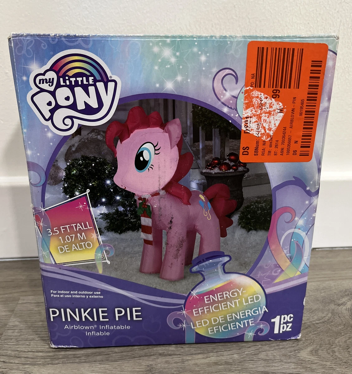Gemmy 3.5ft My Little Pony Airblown Inflatable Pinkie Pie Light Up Holiday Great