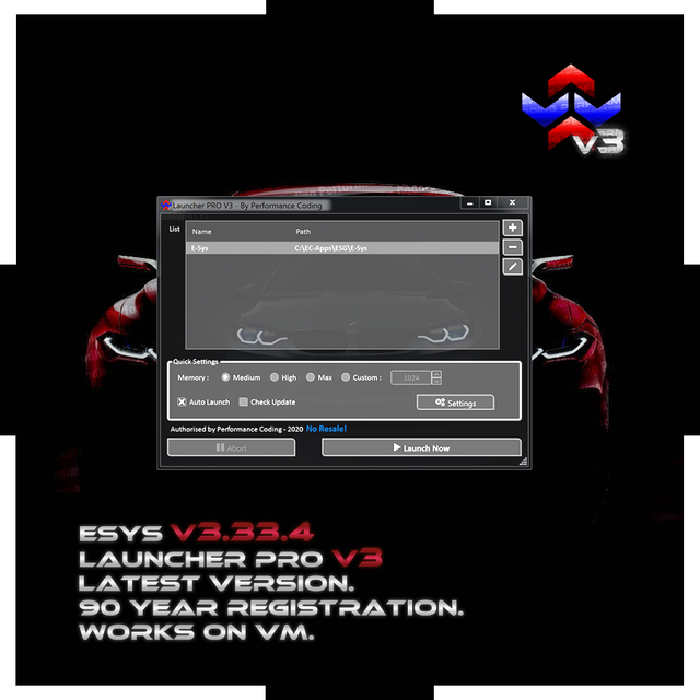 Установка esys bmw