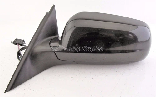 VW Passat B5 (1996-2002) Left Side Electric Heated Door Mirror Met Magic Black