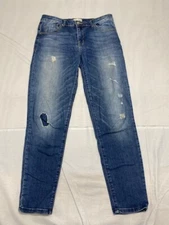 Jolt Juniors Jeans Skinny Distressed Medium Wash Pockets Size 11