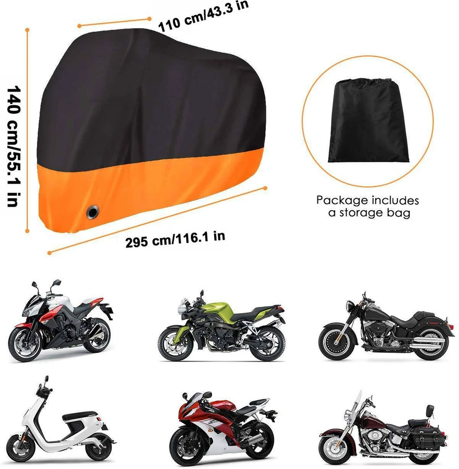 Cubierta de moto XXXL para Yamaha Road Star XV 1600 1700 Silverado Midnight Star Foto 3 de 4