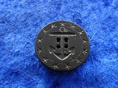 (A24-20) US Navy 1 Knopf Anker ca. 35mm für den Mantel button coat 1,37in old 