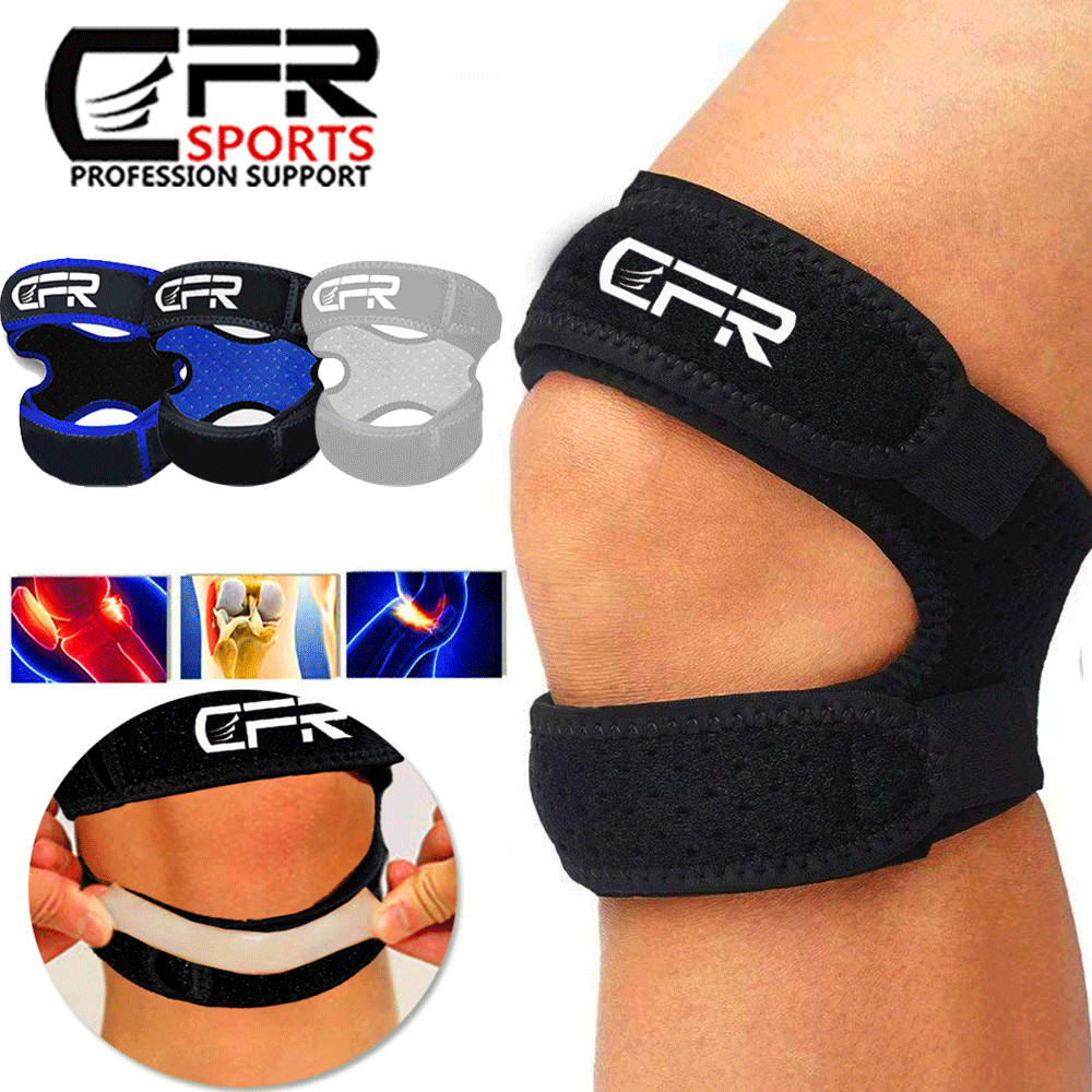 Adjustable Knee Support Double Strap Stabilizer Patella Tendon Arthritis Brace @