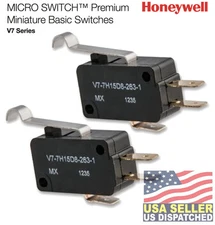 (2PCS) HONEYWELL V7-7H15D8-263-1 Mini Snap Swch,3A,SPDT,Pin NO SEAL PIN PLUNGER