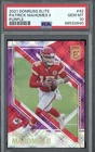 2021 Donruss Elite Purple #42 Patrick Mahomes II Chiefs 97/99 PSA 10 GEM MINT