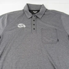 OGIO Master of Mixes Size XL Men's Golf Polo Solid Shirt Short Sleeve Dark Gray