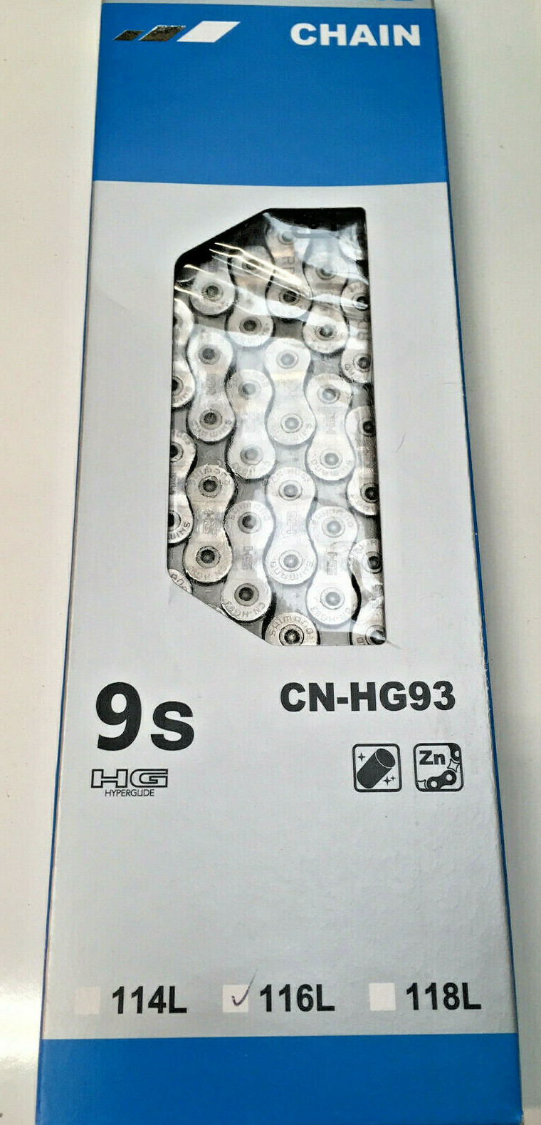 Shimano CN-HG93 chain 9 speed - 116 links