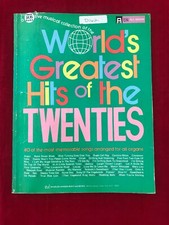 40 of The WORLD'S GREATEST HITS OF THE TWENTIES Organ Sheet Music Book w/Lyrics