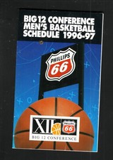 Big 12 Conference--1996-97 Basketball Pocket Schedule--Phillips 66