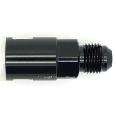 AN-8 SCHWARZ QUICK CONNECT DISCONNECT 3/8'' 9,5mm EFI Kraftstoffverteiler Pumpe Filter Adapter