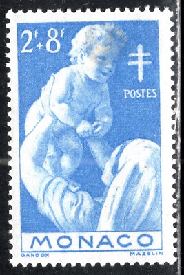 Monaco Stamp #B91, 2fr + 8fr, Semi-Postal, MLH