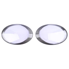 Pair Front Headlight Lens Covers Shell+Glue For Porsche 997 911 Carrera 2006-12