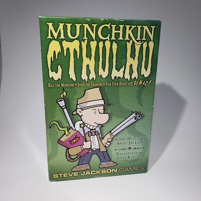 Munchkin CTHULHU Card Game Steve Jackson Games Kill Monsters Steal Stab Go Mad!