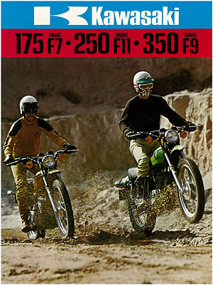 KAWASAKI Brochure F9 F11 & F7 1974 Sales Catalog REPRO | eBay