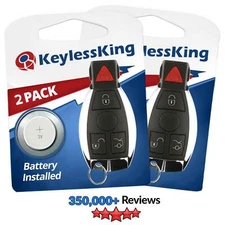2x Replacement for Mercedes-Benz IYZDC Keyless Entry Remote Car Key Fob Control