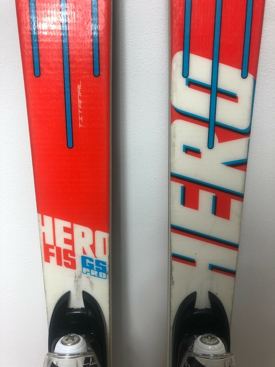 Ski Rossignol Hero FIS GS Pro 144 Cm Avec Fixations Look 7 - Ex-location