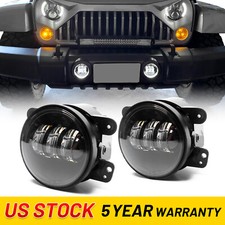 Pair 4 Inch Led Fog Lights Bumper Driving Lamps For Jeep Jk For Grand Cherokee