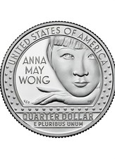2022 USA Anna May Wong American Women Quarter Dollar $1/4 BUNC Condition P Mint
