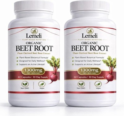 Beetroot 1300mg, Nitric Oxide Support Formula with Beet Root Extract, Vitamin