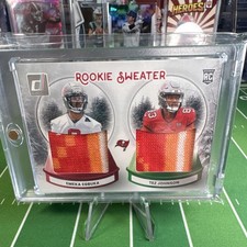 Panini Donruss 2025 Rookie Sweater Dual Egbuka Johnson SWED-TB Buccaneers