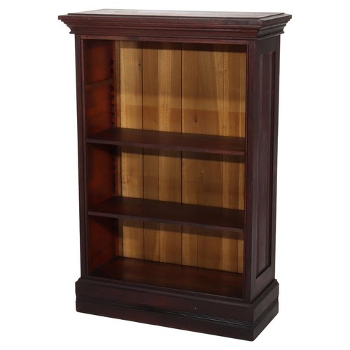 Antique Mahogany Petite Open Bookcase C1930