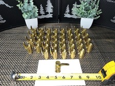 19 QTY BULK LOT- 1/4 Female NPT x 1/4 Female NPT Mini Brass Ball Valve 500 Psi