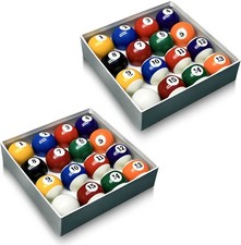 Billiard Balls Set 2-1/4" Regulation Size Pool Table Balls for Replacement 16 R