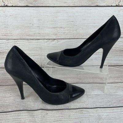 AllSaints Doxy Womens EU 40 US 10 Black Leather High Heels