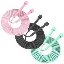 3 Pack Lightweight Adjustable Kids Jump Rope Home Fitness, Tangle Free Skippi...