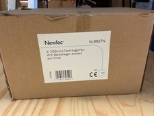 Newlec NL882TN 4” 100mm Centrifugal Fan With Timer And Backdraught Shutters