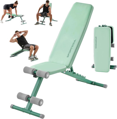 Adjustable 880LB Weight Bench for Home Gym - Compact & Foldable Design