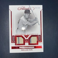 2023 Panini Flawless Legendary Materials Red /20 Nellie Fox HOF 