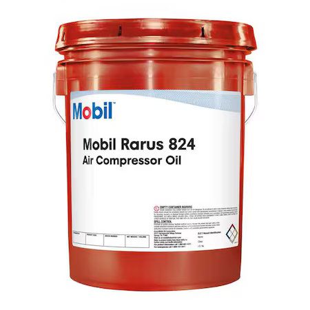 Mobil 100537 Mobil Rarus 824, Compressor, 5 Gal., Iso 32, Sae Grade 10W
