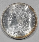 1904 O Morgan Silver Dollar $1, Uncirculated
