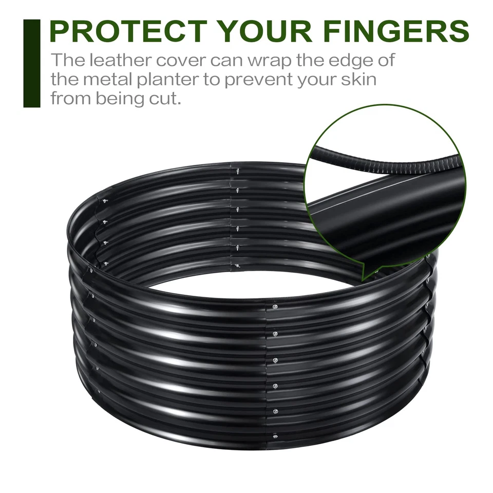 17" Tall, 42" Round Metal Raised Bed Garden Bed Kit, Galvanized Planter Raise... - Image 3 of 4